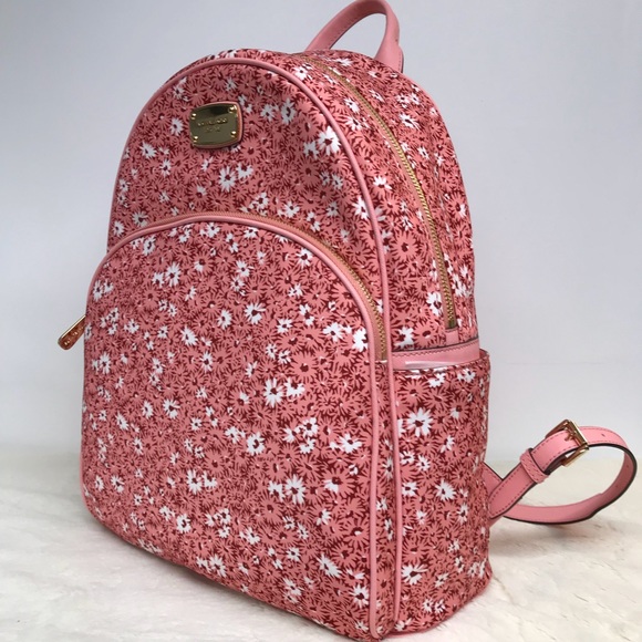 Michael Kors Pink Flower Backpack Flash 